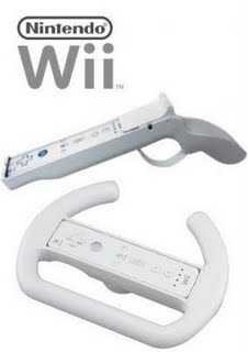 Wii Wheel & Gun
