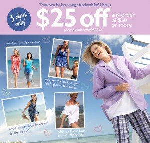 $25 off $50 Woman Within Coupon - 0
