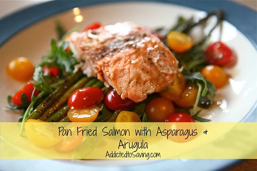 Pan-Fried-Salmon-Asparagus-Arugula