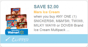 $2 mars ice cream coupon