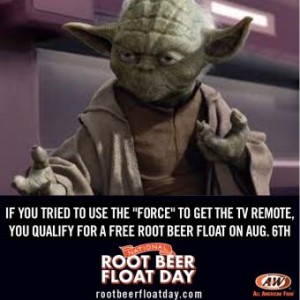 national root beer float day a&w