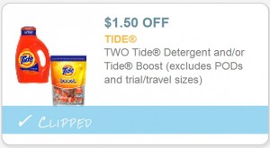 tide detergent coupon