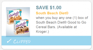 south beach diet good to go bars coupon