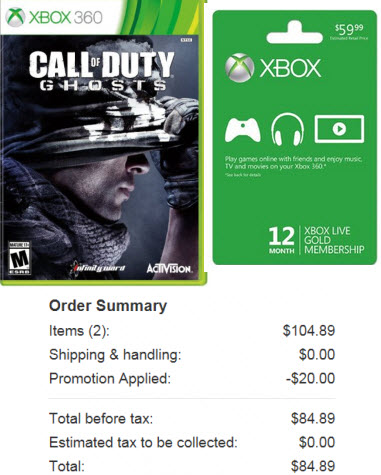 call of duty xbox live