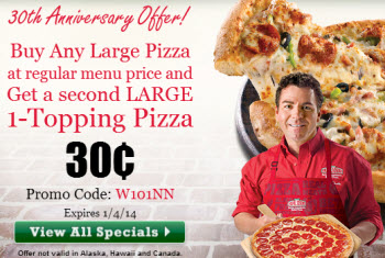 Papa John's: Get a Pizza for $0.30 wyb One Large at ...