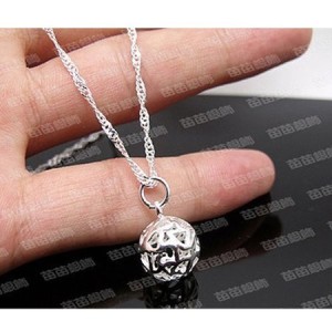 hollow ball necklace