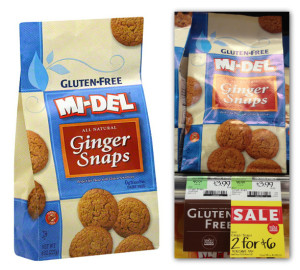 mi-del gluten free ginger snaps