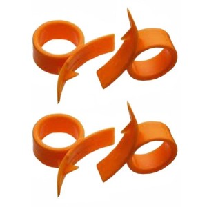 set of 4 orange peelers