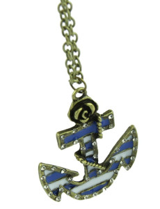 vintage anchor necklace