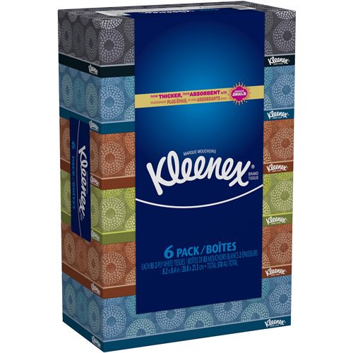 kleenex tissues 6-pack