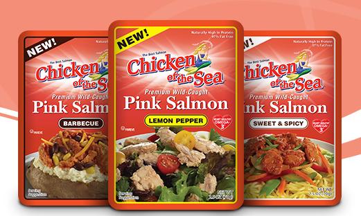 chicken of the sea flavored salmon pouches