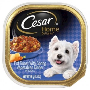 cesar dog food trays