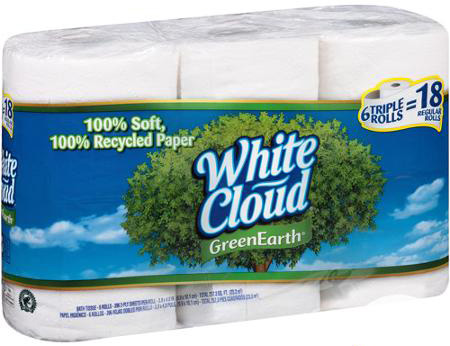 white cloud bath tissue