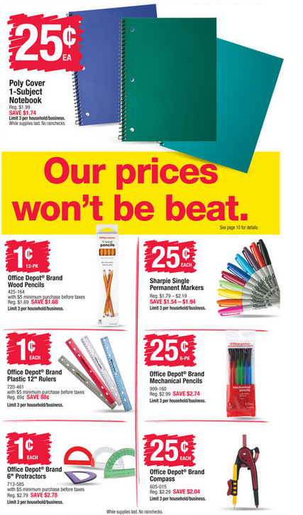 Office Max Back to School Deals