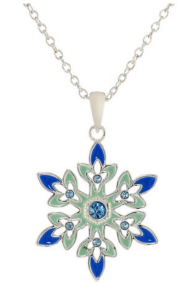 Disney Frozen Silver-Plated Crystal Snowflake Necklace