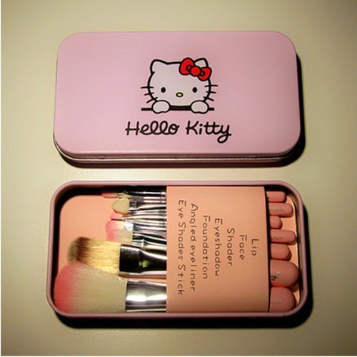 Hello Kitty 7-Piece Makeup Brush Set