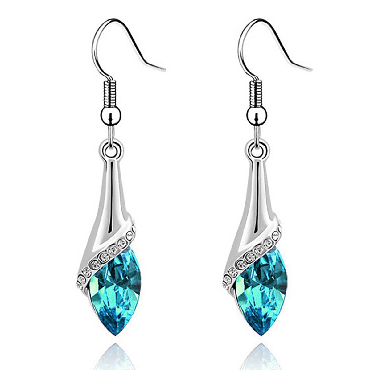 Swarovski Elements Crystal Teardrop Earrings