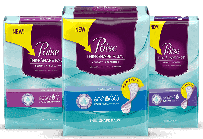 poise thin shaped pads