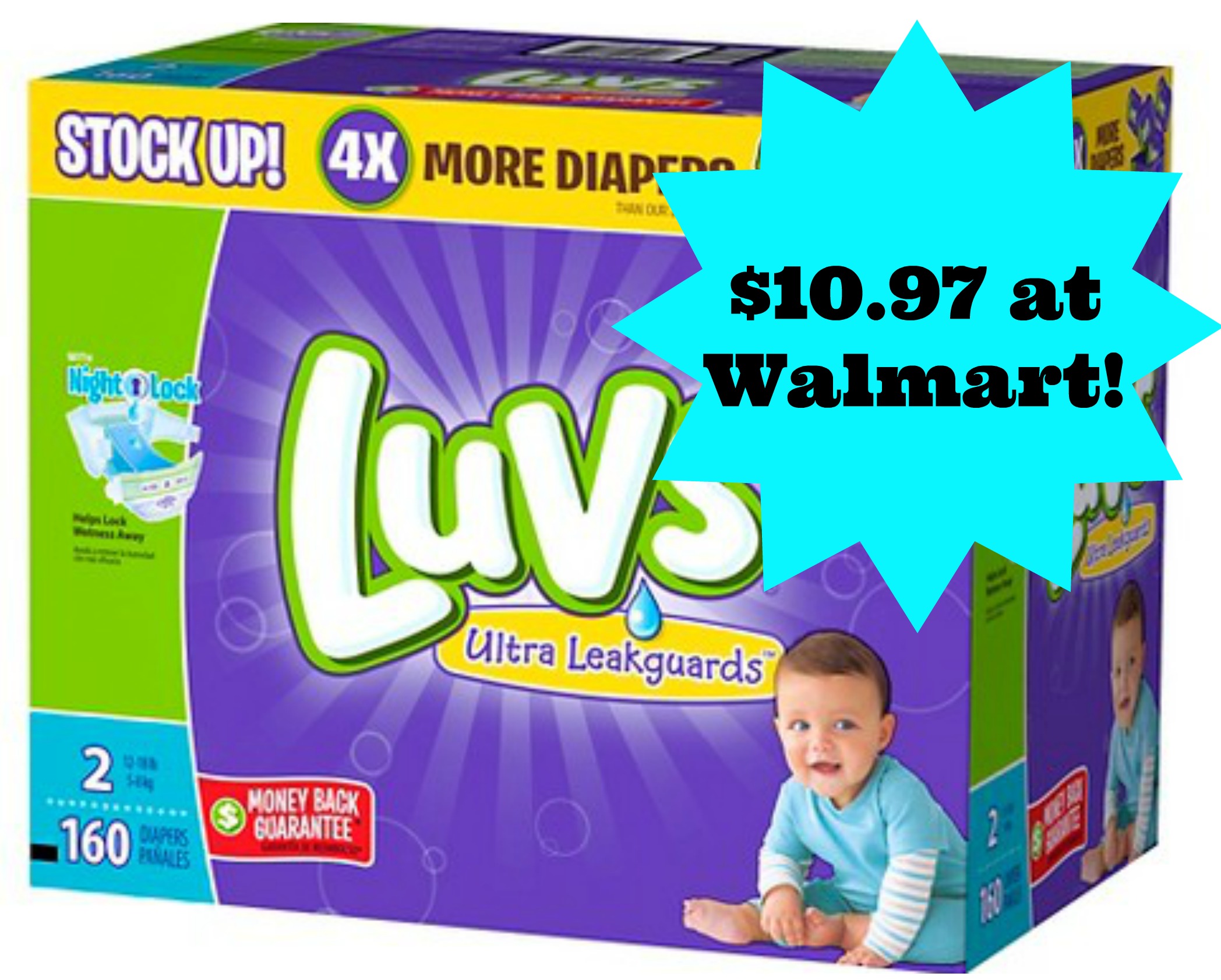 luvs boxed diapers wm