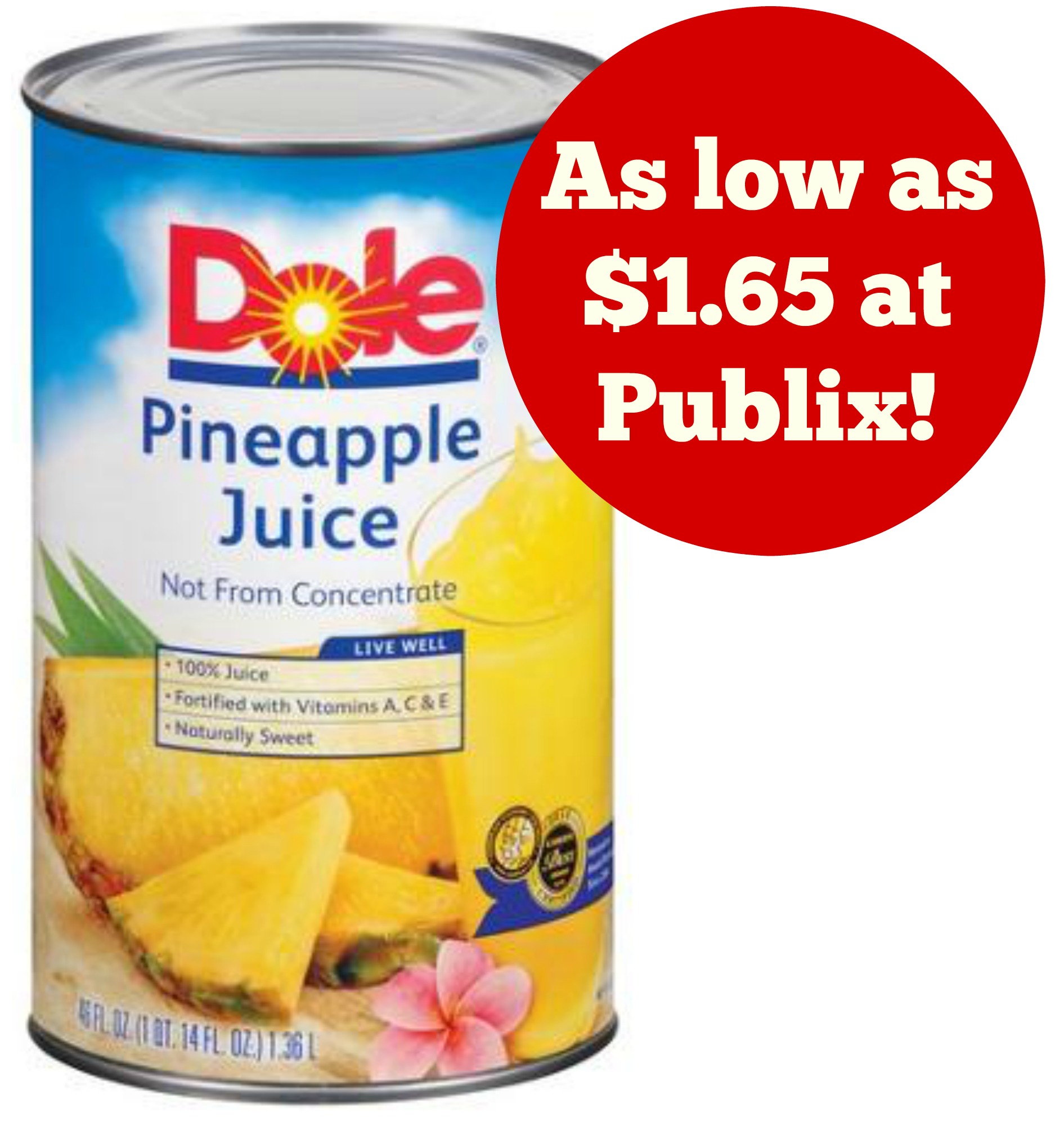 dole pineapple juice publix