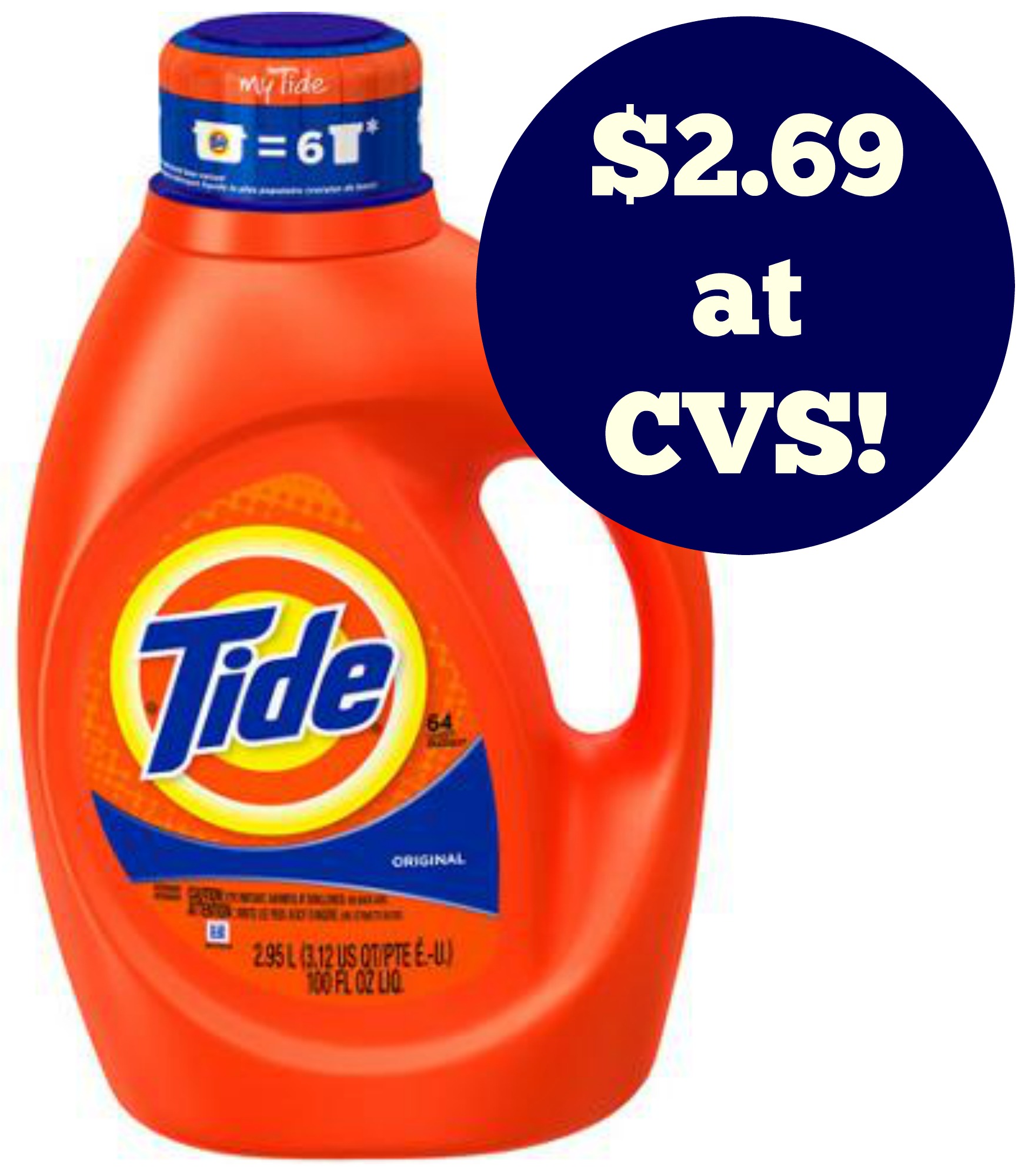 Get Tide Detergent for 2.69 at CVS!