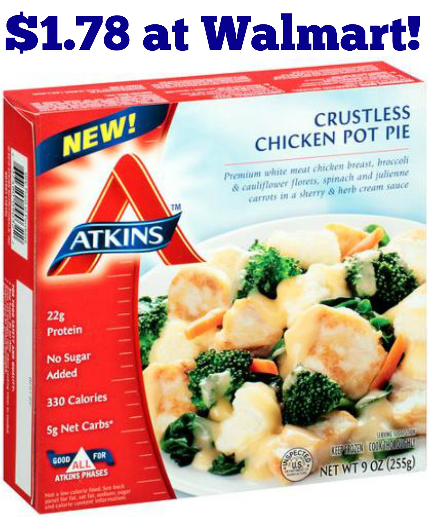 Atkins Frozen Meals $1.78 at Walmart! - AddictedToSaving.com