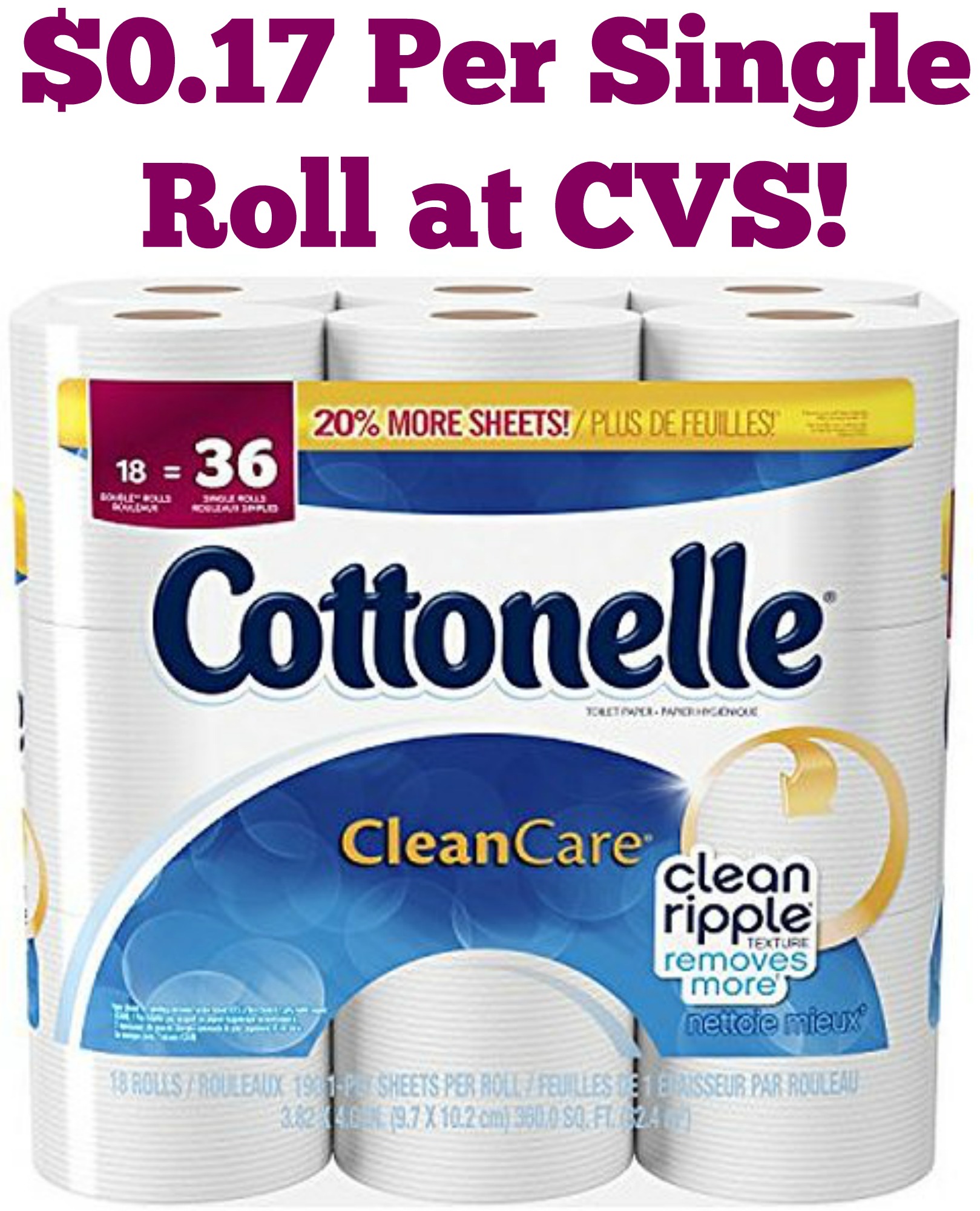 cottonelle bath tissue cvs a2s