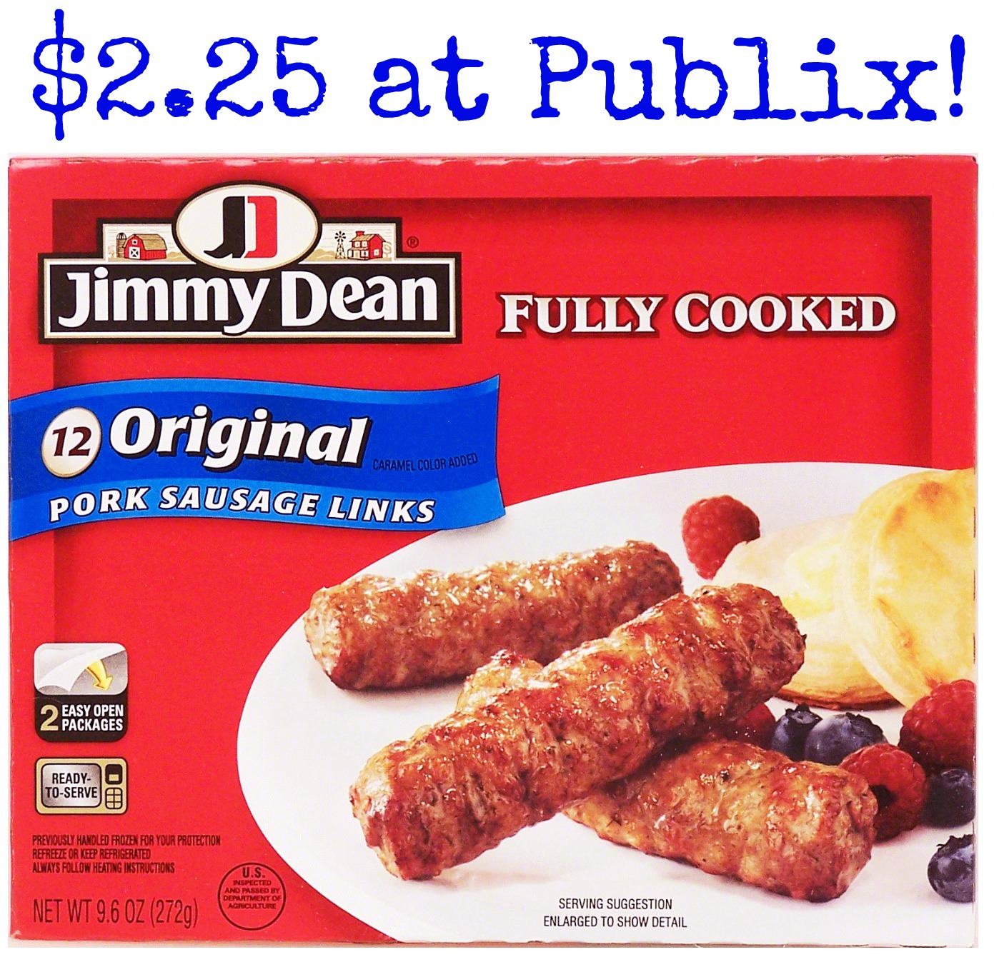 jimmy dean fully cooked sausage publix