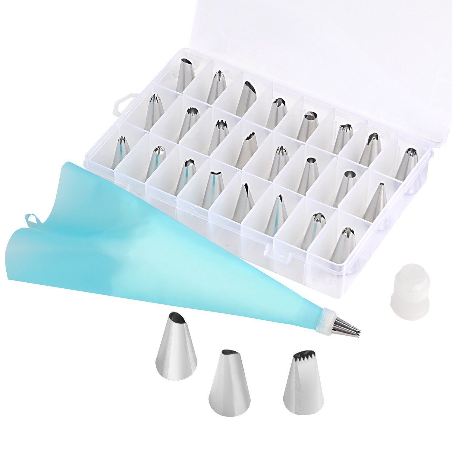 Piping Bag with Decorating Tips Kit