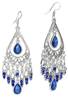 vintage crystal dangle earrings
