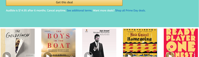 Rare! 40% off 6 Month Audible Subscription