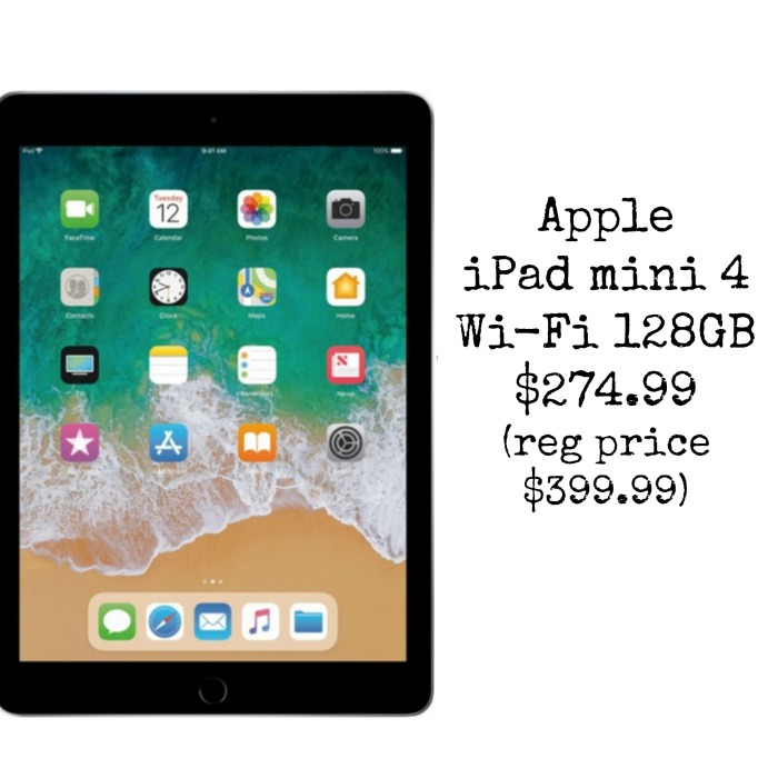 Apple iPad mini 4 Wi-Fi 128GB, $274.99 (reg price $399.99) - AddictedToSaving.com