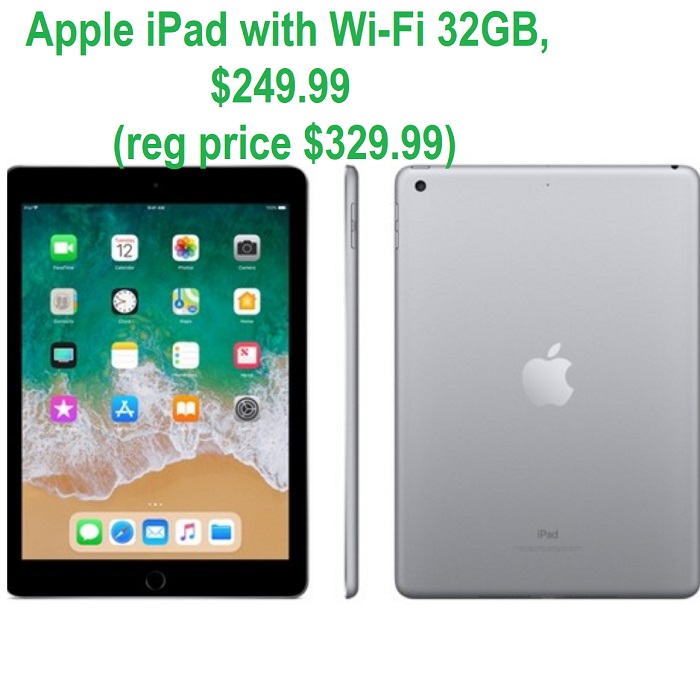 iPad with Wi-Fi 32GB, $249.99 (reg price $329.99) - AddictedToSaving.com
