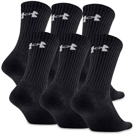 Under Armour Men's Charged Cotton 2.0 Crew Socks 6 Pack under $11 ...